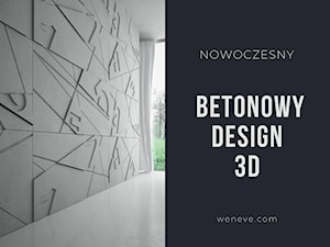 Panel ścienny 3D betonowy Cyferki - beton architektoniczny - WENEVE.COM - zdjęcie od WENEVE.COM | Beton architektoniczny | Donice betonowe | Sklep online | Showroom Rzeszów