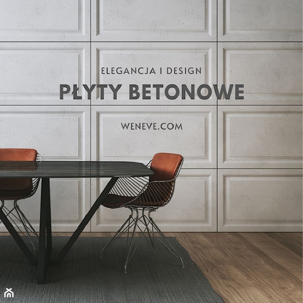 Minimalistyczny panel betonowy ścienny 3D - beton architektoniczny - WENEVE.COM - zdjęcie od WENEVE.COM | Beton architektoniczny | Donice betonowe | Sklep online | Showroom Rzeszów - Homebook