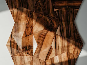 Drewniany panel ścienny 3D - beton architektoniczny - WENEVE.COM - zdjęcie od WENEVE.COM | Beton architektoniczny | Donice betonowe | Sklep online | Showroom Rzeszów