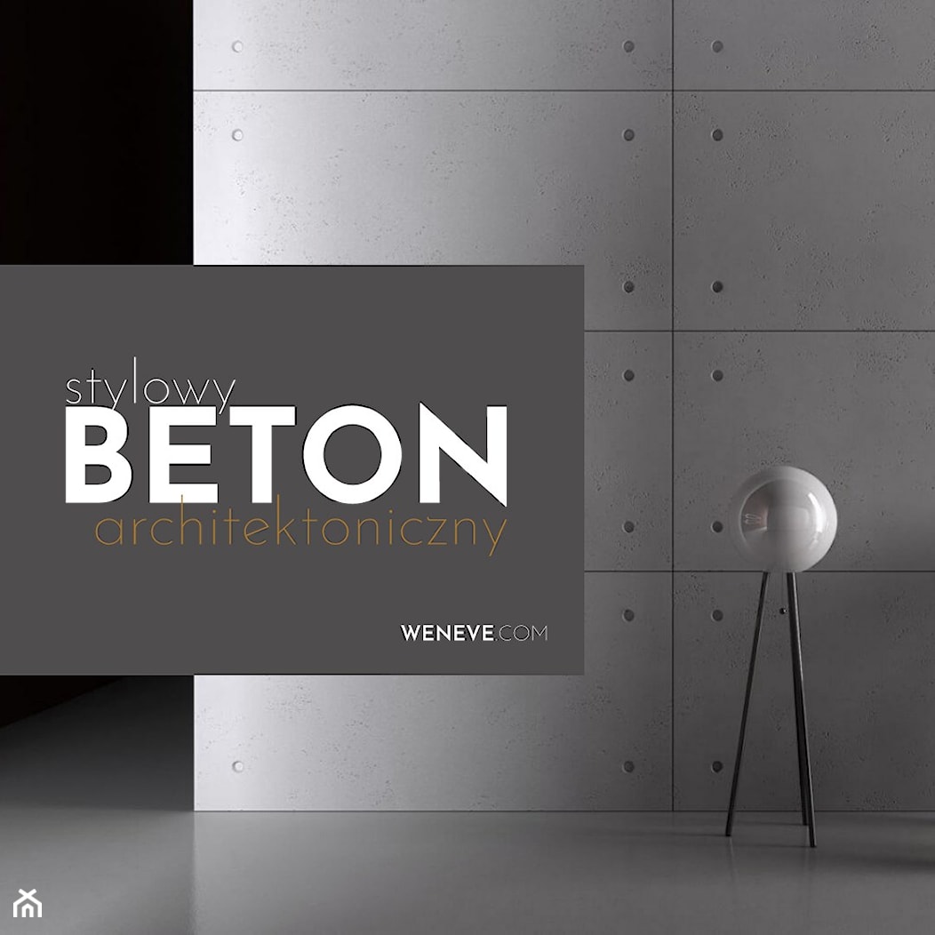 Szara płyta betonowa - beton architektoniczny - WENEVE.COM - zdjęcie od WENEVE.COM | Beton architektoniczny | Donice betonowe | Sklep online | Showroom Rzeszów - Homebook