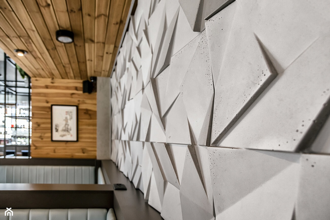 Szara płyta betonowa 3D - beton architektoniczny - WENEVE.COM - zdjęcie od WENEVE.COM | Beton architektoniczny | Donice betonowe | Sklep online | Showroom Rzeszów - Homebook