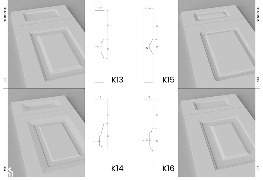 KB | kolekcja KLASIKOA - zdjęcie od KBCUT | studio | fronty meblowe