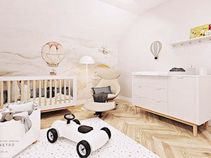 Przytulny pokój niemowlęcy | LINIA WNĘTRZ Aneta Marszolik - zdjęcie od LINIA WNĘTRZ - PROJEKTOWANIE WNĘTRZ DOMÓW I MIESZKAŃ