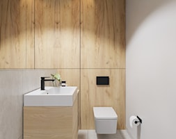 Przestronna toaleta - zdjęcie od LINIA WNĘTRZ - PROJEKTOWANIE WNĘTRZ DOMÓW I MIESZKAŃ - Homebook