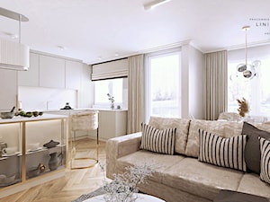 Pokój dzienny w stylu modern classic | LINIA WNĘTRZ Aneta Marszolik - zdjęcie od LINIA WNĘTRZ - PROJEKTOWANIE WNĘTRZ DOMÓW I MIESZKAŃ