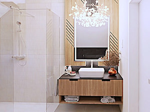 Elegancja w nowoczesnej łazience - zdjęcie od LINIA WNĘTRZ - PROJEKTOWANIE WNĘTRZ DOMÓW I MIESZKAŃ