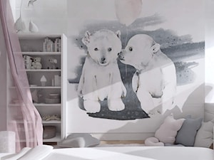 Tapeta w pokoju dziecięcym - zdjęcie od LINIA WNĘTRZ - PROJEKTOWANIE WNĘTRZ DOMÓW I MIESZKAŃ