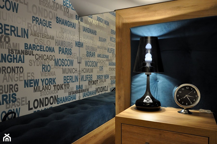 sypialnia w kolorze blue - zdjęcie od EWEM aranżacja wnętrz Edyta Wełnicka