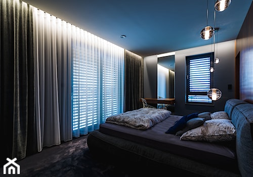 Ciemna sypialnia - zdjęcie od Kamińska Dorota - Pracownia Projektowa