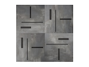 Dekoracja ścienna z betonu – laminat, w rozmiarze 100×100 cm | STRIPES #41 - zdjęcie od OVO