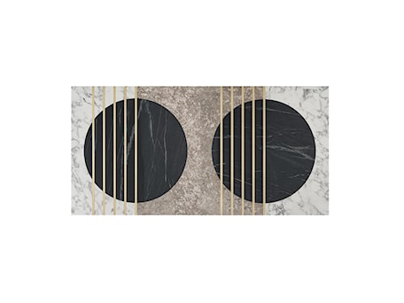 Aranżacje wnętrz - Salon: Panel ścienny z laminatów – kamień, beton i złoto, w rozmiarze 100×50 cm | ONYX #21 - OVO. Przeglądaj, dodawaj i zapisuj najlepsze zdjęcia, pomysły i inspiracje designerskie. W bazie mamy już prawie milion fotografii!