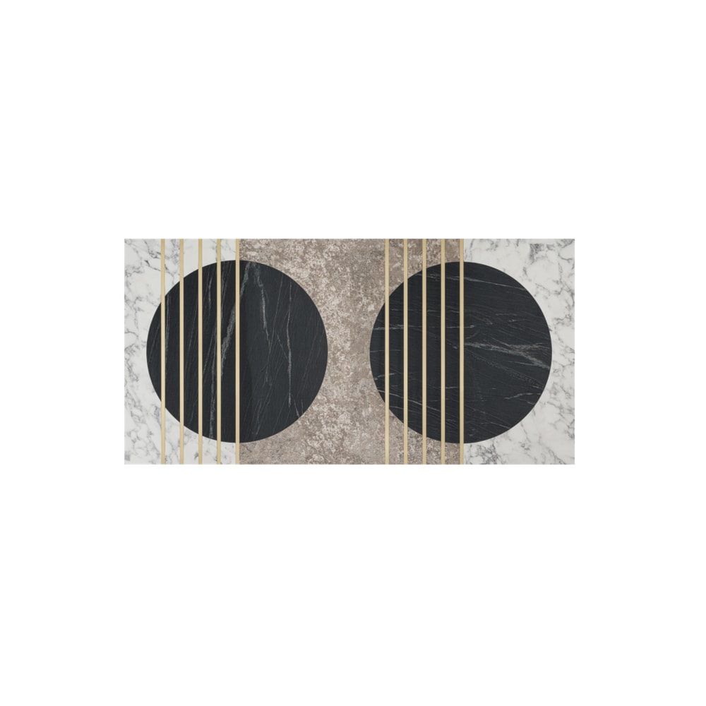 Panel ścienny z laminatów – kamień, beton i złoto, w rozmiarze 100×50 cm | ONYX #21 - zdjęcie od OVO - Homebook