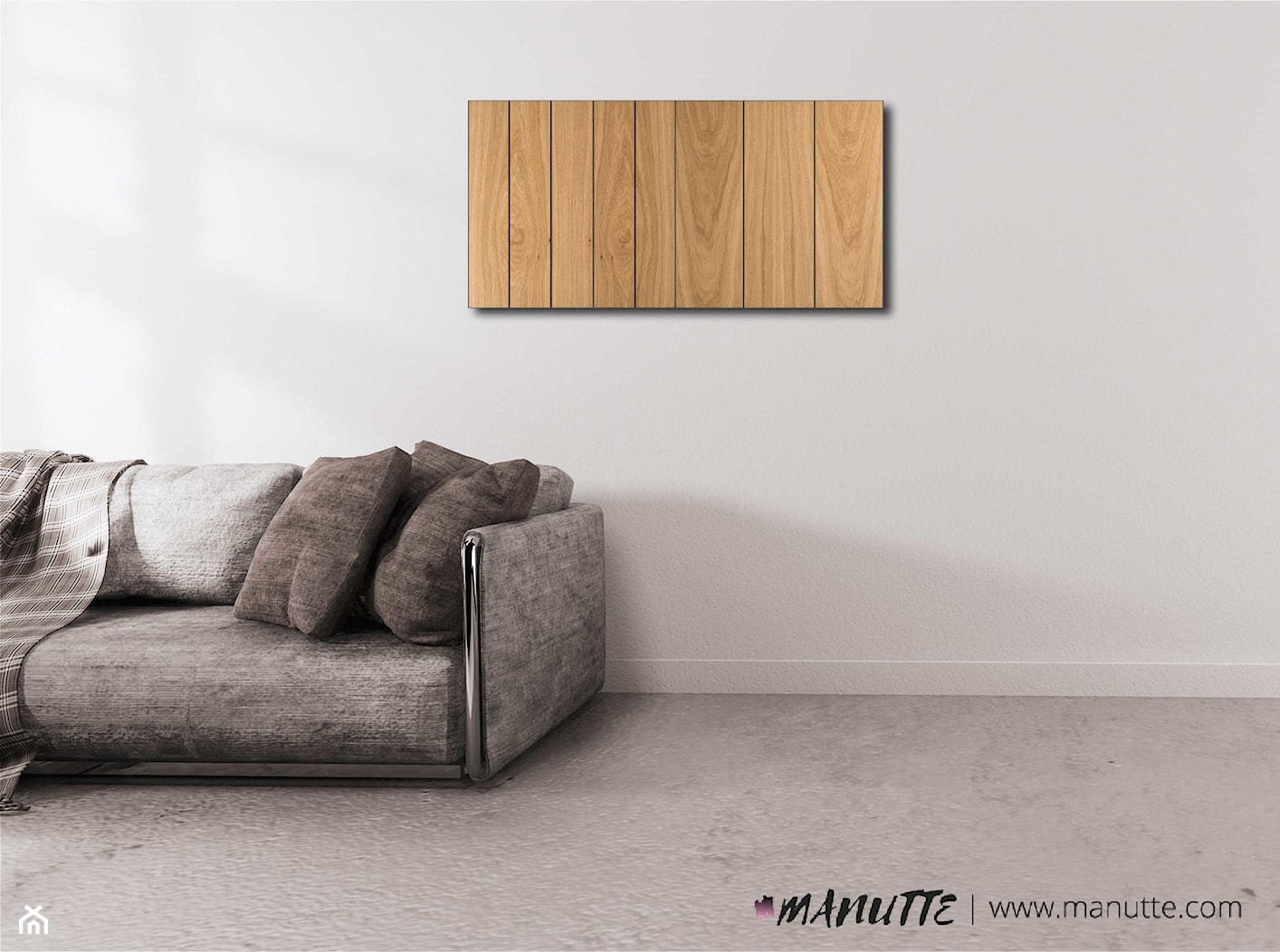 Panel ścienny z forniru drewnianego, w rozmiarze 100×50 cm | TAVOLE #21 - zdjęcie od OVO - Homebook