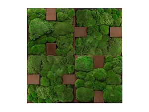Dekoracja ścienna z naturalnego mchu oraz rdzy, w rozmiarze 100×100 cm | BLINK #41 - zdjęcie od OVO