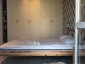 MIESZKANIE NA WYNAJEM - Mała czarna sypialnia, styl skandynawski - zdjęcie od 4DSGN ARCHITEKTURA WNĘTRZ