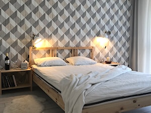 MIESZKANIE NA WYNAJEM - Średnia sypialnia, styl skandynawski - zdjęcie od 4DSGN ARCHITEKTURA WNĘTRZ