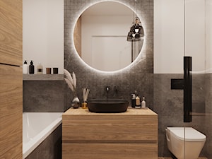 Beskidzka - Średnia bez okna łazienka, styl minimalistyczny - zdjęcie od Łukaszewicz Studio