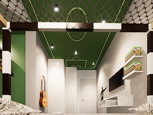 Pokój fana piłki nożnej - Salon, styl skandynawski - zdjęcie od Mały Wielki Projekt
