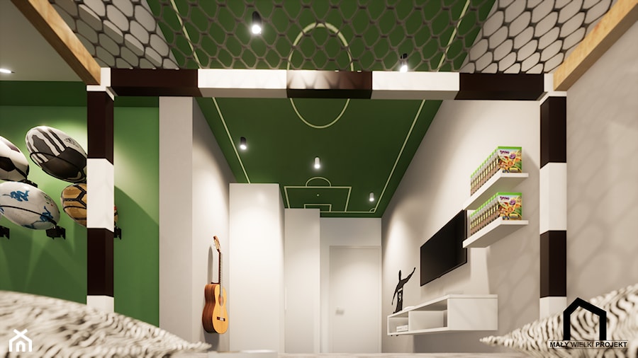 Pokój fana piłki nożnej - Salon, styl skandynawski - zdjęcie od Mały Wielki Projekt