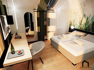 Hotel Atmosfera - wizualizacje - Salon, styl skandynawski - zdjęcie od Mały Wielki Projekt