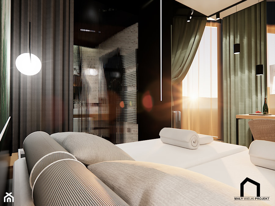 Hotel Atmosfera - wizualizacje - Salon, styl skandynawski - zdjęcie od Mały Wielki Projekt