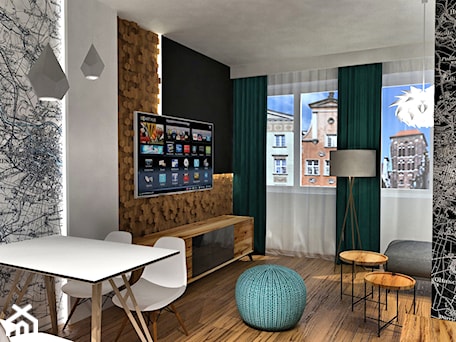 Aranżacje wnętrz - Salon: Apartament na wynajem krótkoterminowy - Salon, styl nowoczesny - Remus Studio Design. Przeglądaj, dodawaj i zapisuj najlepsze zdjęcia, pomysły i inspiracje designerskie. W bazie mamy już prawie milion fotografii!