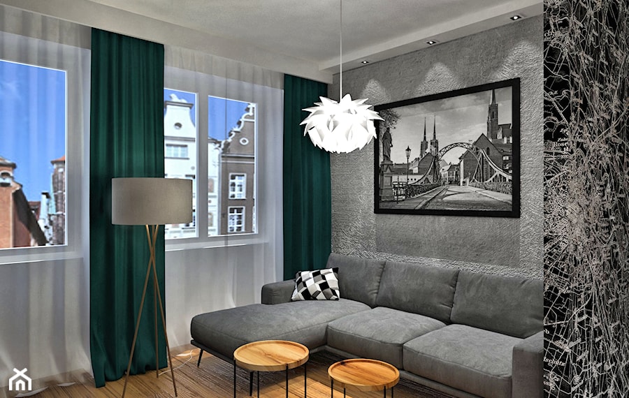 Apartament na wynajem krótkoterminowy - Salon, styl nowoczesny - zdjęcie od Remus Studio Design