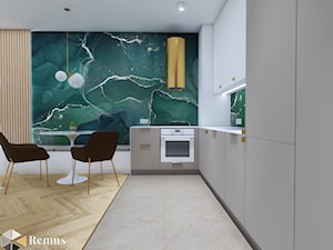 Zielono złota oaza - Kuchnia, styl nowoczesny - zdjęcie od Remus Studio Design