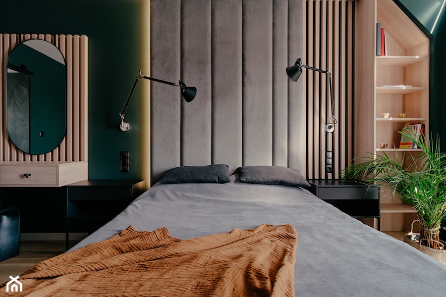 Olsztyńska 2020 - Sypialnia, styl nowoczesny - zdjęcie od Moie Studio - Autorskie studio projektowania wnętrz