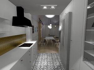 Dom szeregowy w Karwianach - Kuchnia, styl tradycyjny - zdjęcie od Moie Studio - Autorskie studio projektowania wnętrz