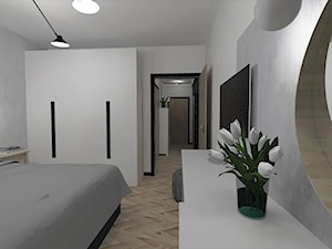 Różanka 2020 - Sypialnia, styl industrialny - zdjęcie od Moie Studio - Autorskie studio projektowania wnętrz