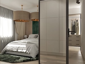 Projekt sypialni - Sypialnia, styl industrialny - zdjęcie od Żeromska Projektowanie wnętrz