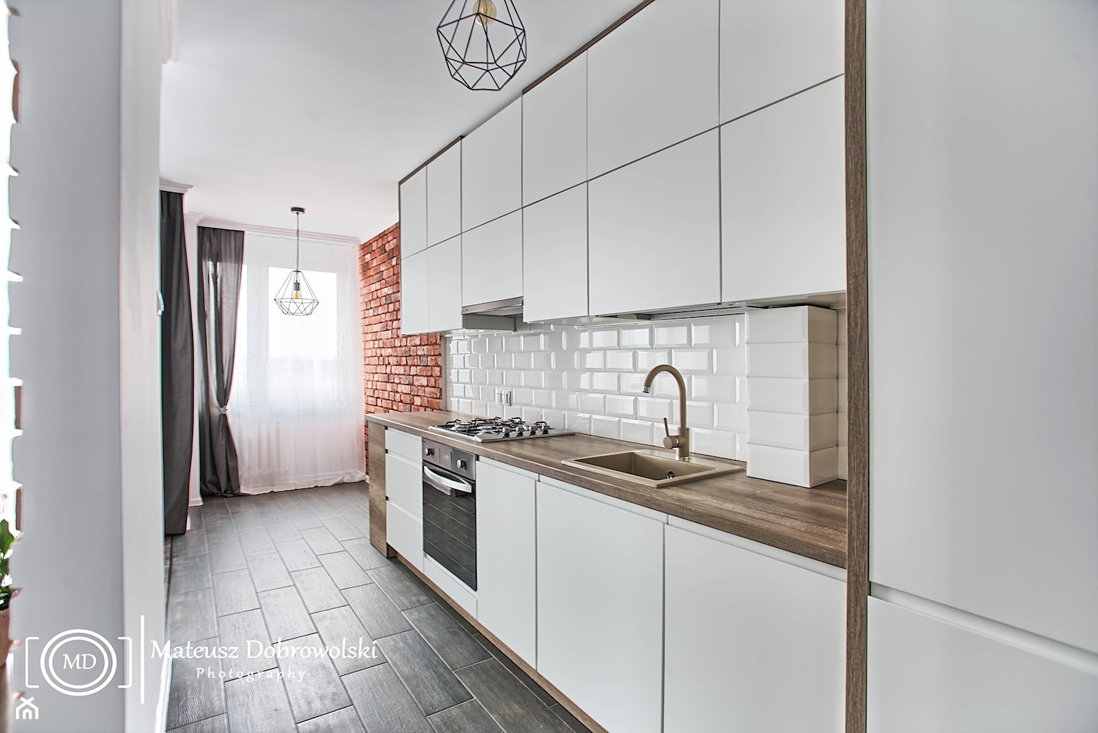 mieszkanie w stylu industrialnym - kuchnia - zdjęcie od Mateusz Dobrowolski Fotografia - Homebook
