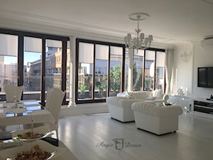 Biały salon - zdjęcie od Projektowanie Wnętrz Angie Doros