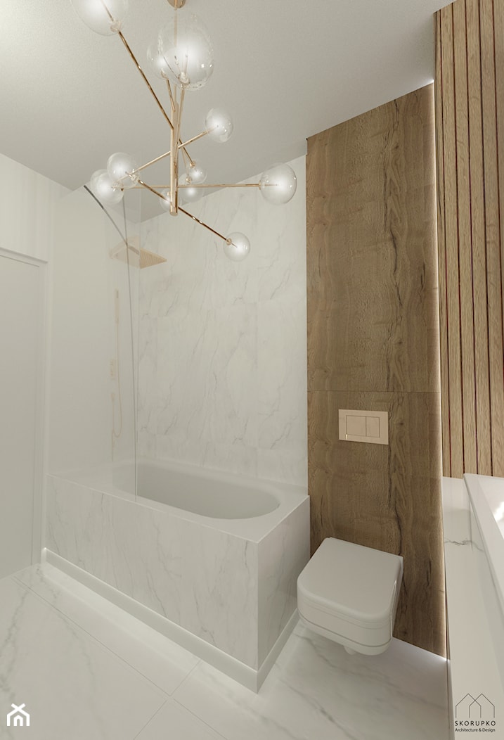 Marmurowa Łazienka / Marble Bathroom - zdjęcie od Architecture & Design - Homebook