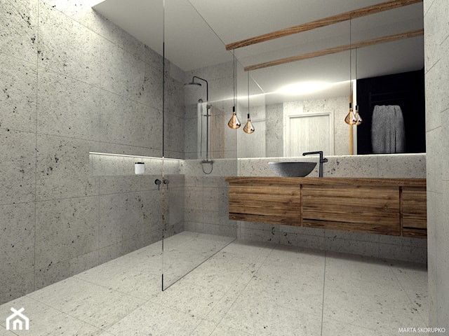 Betonowa  łazienka w stylu industrialnym / Bathroom Industrial Style