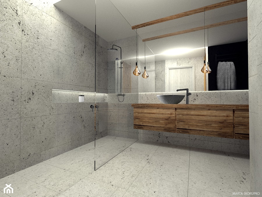 Betonowa łazienka - zdjęcie od Architecture & Design