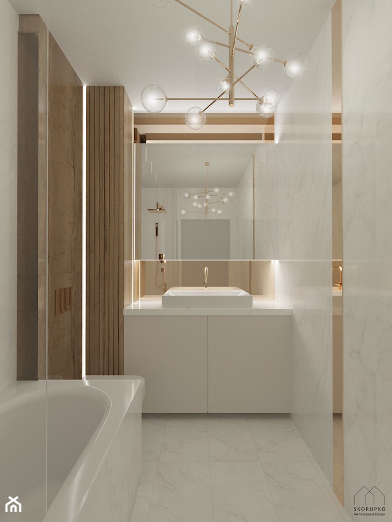 Marmurowa Łazienka / Marble Bathroom - zdjęcie od Architecture & Design - Homebook