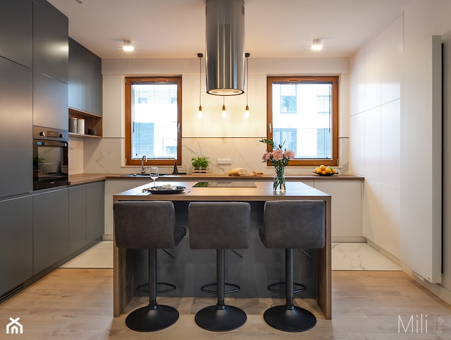 Mieszkanie na Woli - Kuchnia, styl nowoczesny - zdjęcie od Mili Design