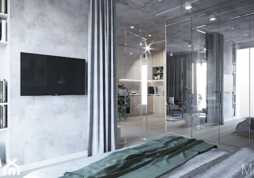 Mieszkanie na Pradze Północ - Sypialnia, styl nowoczesny - zdjęcie od Mili Design
