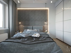Mieszkanie Bielany - Sypialnia, styl nowoczesny - zdjęcie od Mili Design