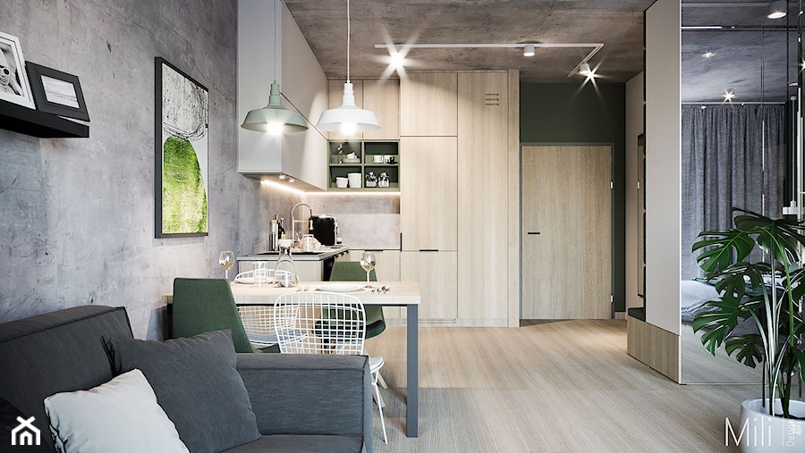 Mieszkanie na Pradze Północ - Kuchnia, styl nowoczesny - zdjęcie od Mili Design