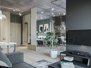 Mieszkanie na Pradze Północ - Salon, styl nowoczesny - zdjęcie od Mili Design