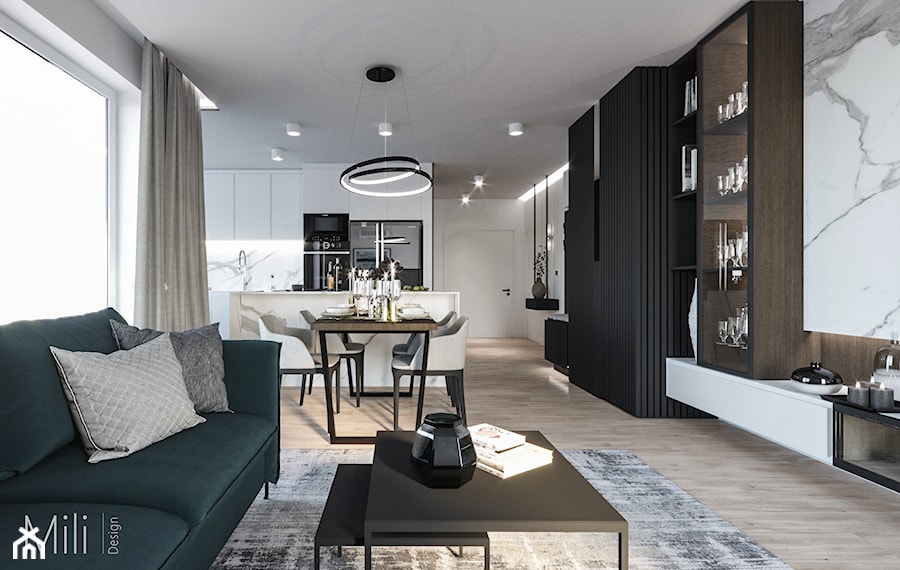 Mieszkanie na Ochocie - Salon, styl nowoczesny - zdjęcie od Mili Design