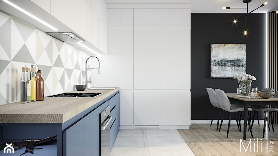 Mieszkanie Bielany - Kuchnia, styl nowoczesny - zdjęcie od Mili Design