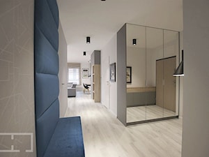 REALIZACJA projektu apartamentu - Hol / przedpokój, styl nowoczesny - zdjęcie od EFEKT DOMINA Projektowanie Wnętrz