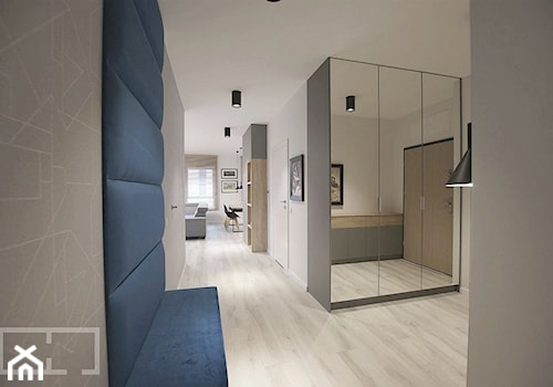 REALIZACJA projektu apartamentu - Hol / przedpokój, styl nowoczesny - zdjęcie od EFEKT DOMINA Projektowanie Wnętrz