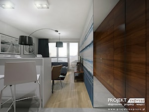 Apartament stylizowany w kierunku marynistycznym, morskim w nowoczesnej odsłonie - zdjęcie od PROJEKT express