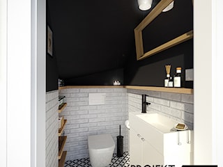 Toaleta 1,7 mkw - pod schodami, w dwóch wersjach - klasyczna vs. nowoczesna