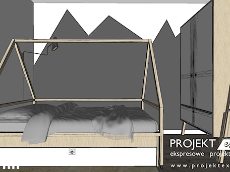 Aranżacje wnętrz - Pokój dziecka: Pokój chłopca z namiotem VOX - 10 mkw - PROJEKT express. Przeglądaj, dodawaj i zapisuj najlepsze zdjęcia, pomysły i inspiracje designerskie. W bazie mamy już prawie milion fotografii!